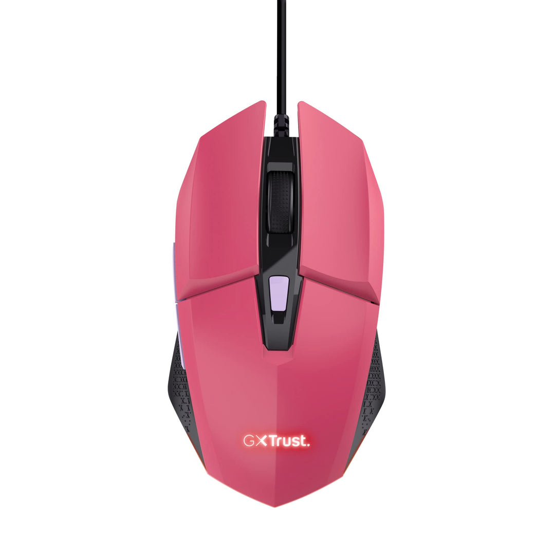 Trust Gaming GXT 109P Felox Gaming Maus mit 6 Programmierbare Tasten, Mehrfarbige LED-Beleuchtung, 2
