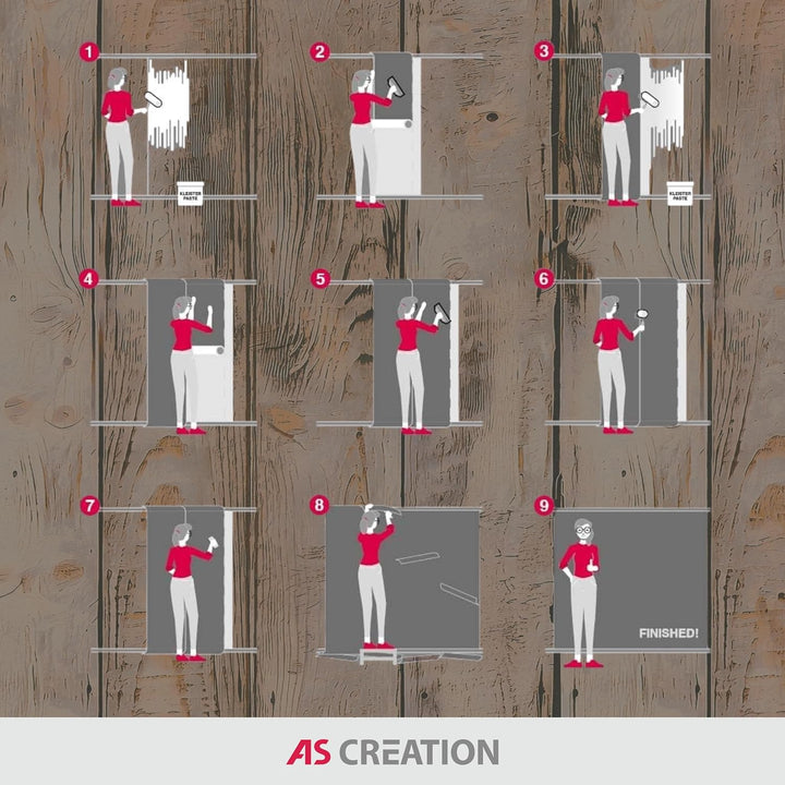 Rustikale 3D Holzplanken Vliestapete im Vintage Landhausstil – Beige, Braun