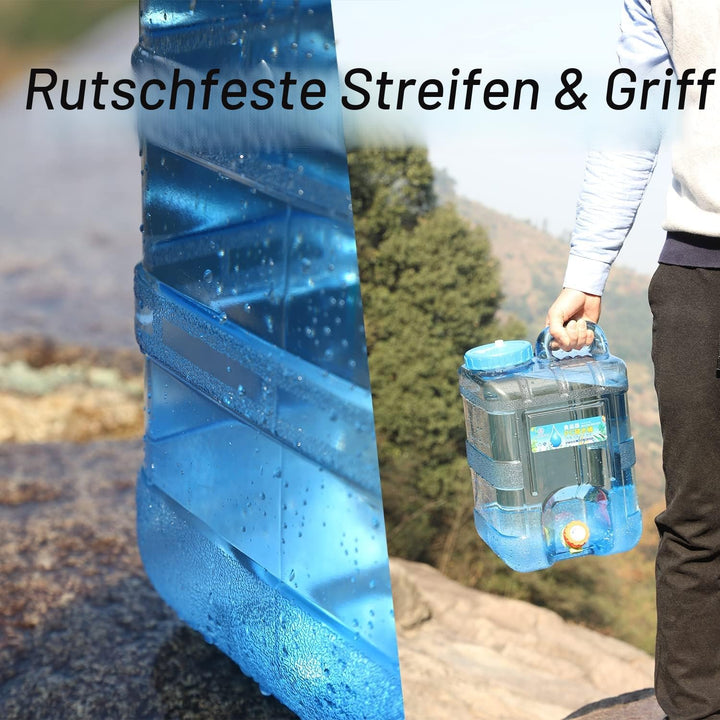 Sparkstarses Wasserbehälter mit Hahn, 5-22L Kunststoff Wasserkanister, Camping Wasserkanister, Wasse