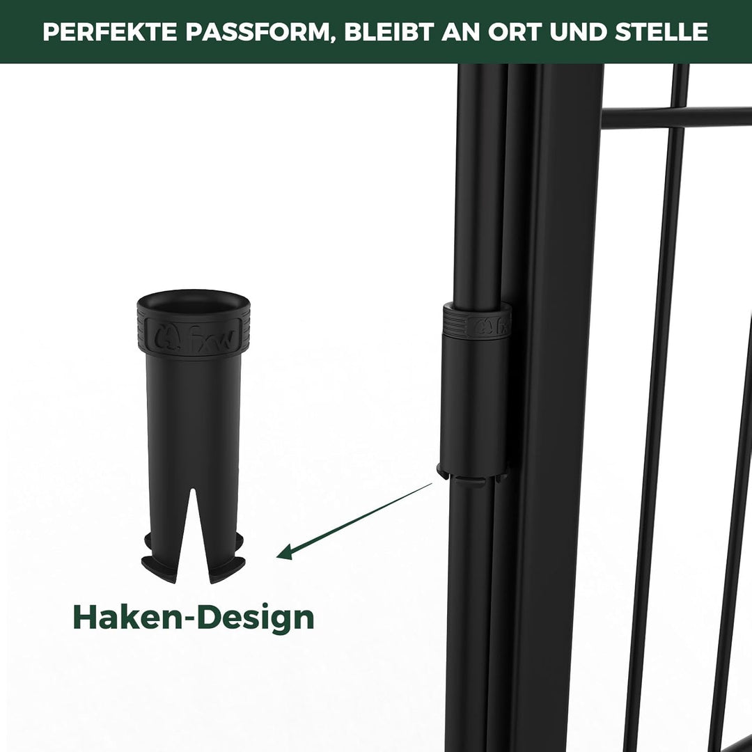 fxw Hundelaufstallzubehör - Schalldämpferrohre, kompatibel mit fxw Rollick/Instant Hundelaufstall (E