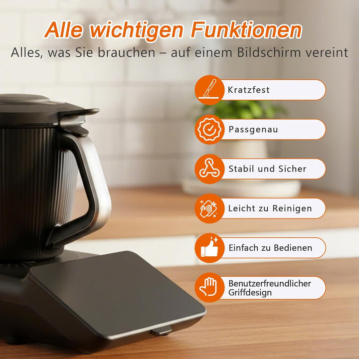 Displayschutz für Vorwerk Thermomix TM7,Schützt das Display vor Kratzern und Stössen,Display Schutz