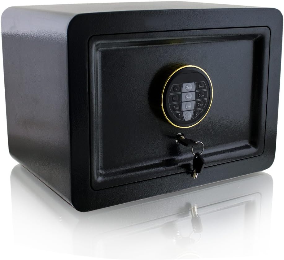 BITUXX® Design Safe Tresor elektronisch Minisafe Wandtresor Wandsafe Schranktresor Geldschrank Möbel