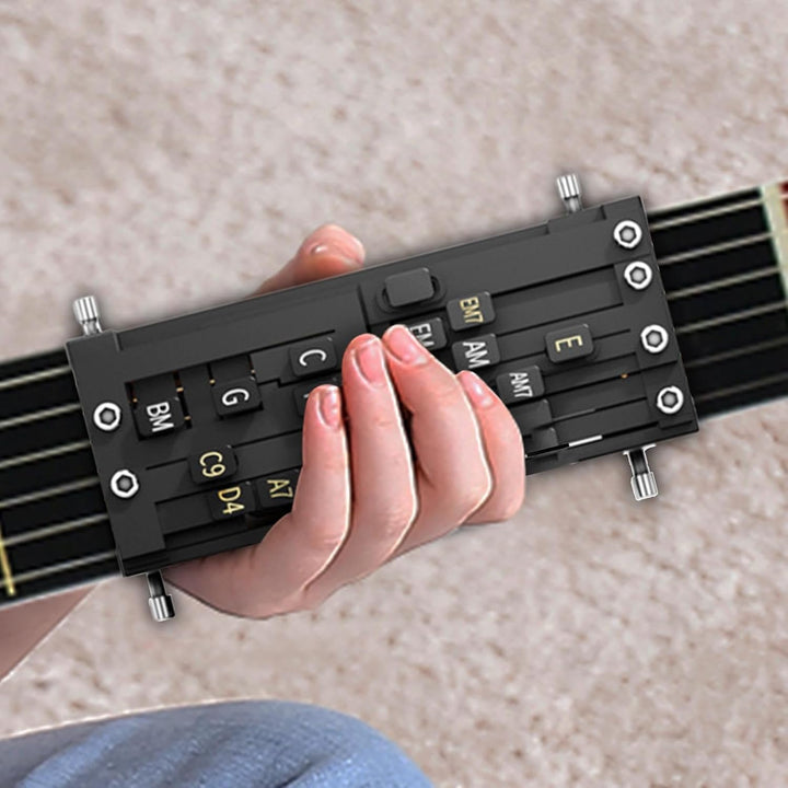 Gitarren-Akkordpresser, Gitarren-Akkord-Trainer für Anfänger, Akkord-Lernsystem, Gitarren-Lernwerkze