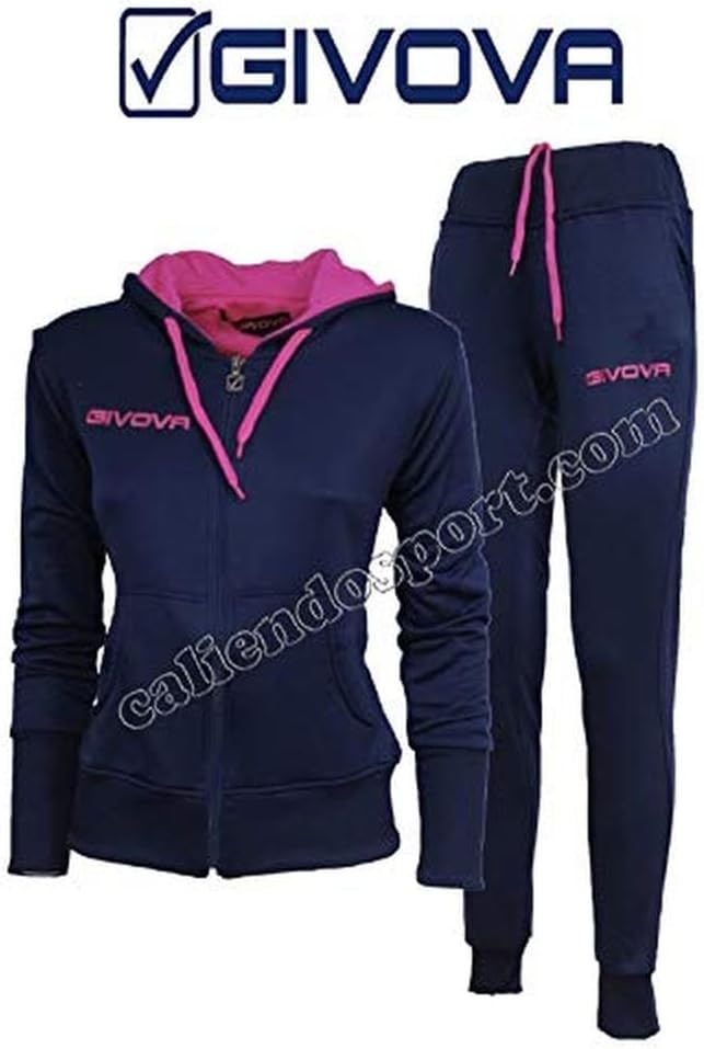 Givova Damen Anzug Lady, Blu/Fuxia