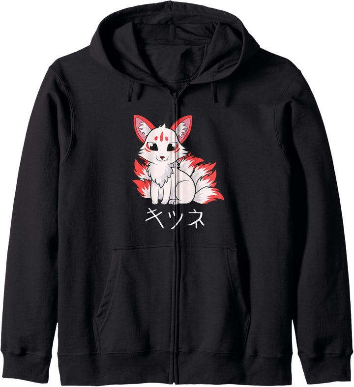Japanisch Kitsune Kapuzenjacke