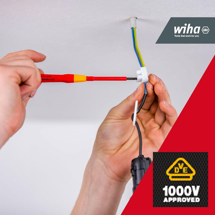 Wiha Feinschraubendreher Set PicoFinish® electric 7-teilig inkl. Halter I Schraubendreher für Elektr