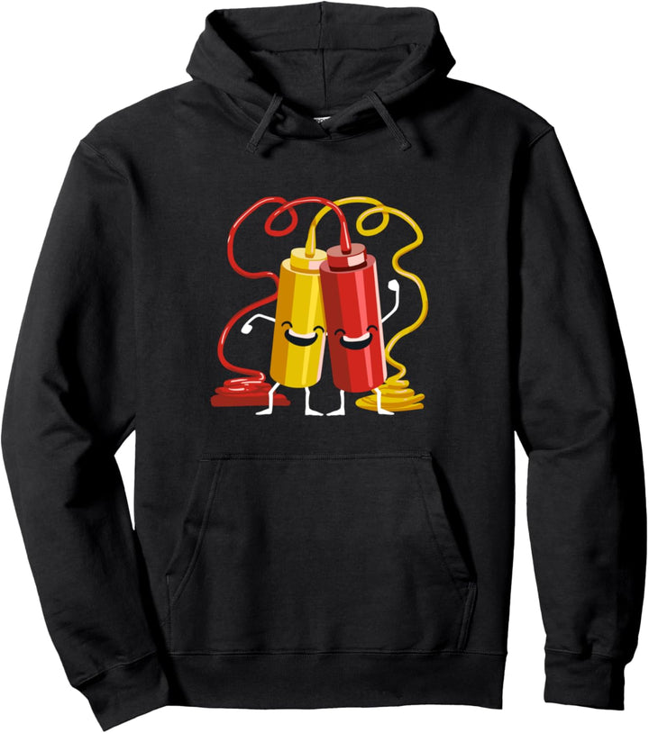 Ketchup & Senf Geschenk für einen Grill Chef Pullover Hoodie