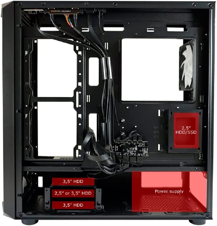 LC-POWER Gaming 804B Midi Tower Schwarz