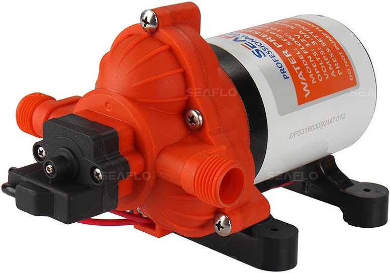 Seaflo 33 Serie DC Membranpumpe 12V/24V 3.0GPM 45PSI (12 Volt), 12 Volt