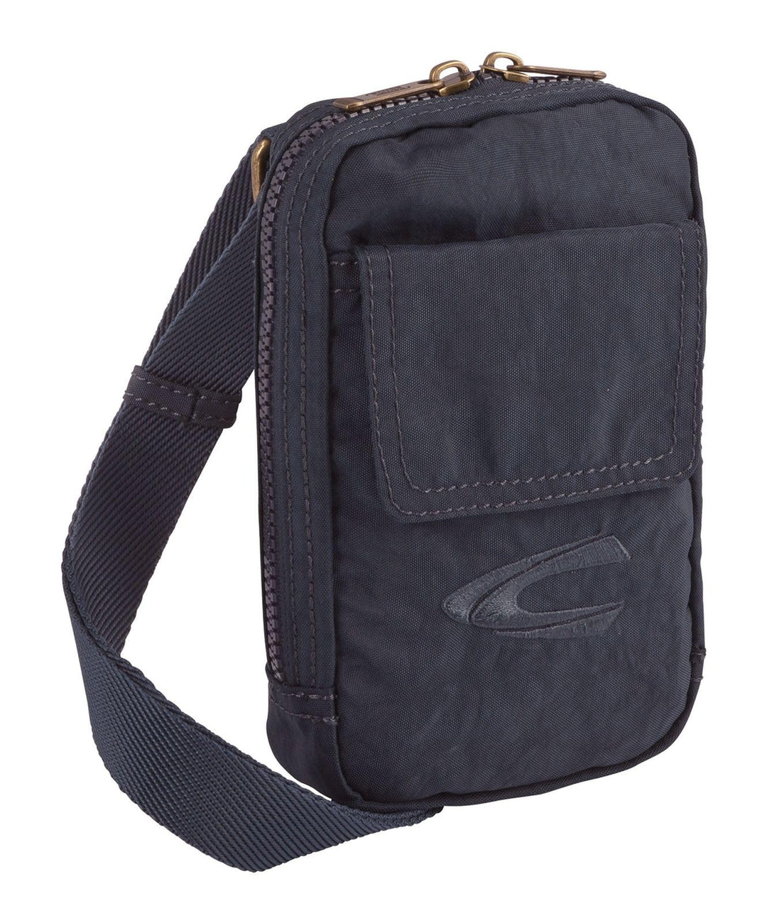 camel active Herren Rucksack mit 2-Wege-Reissverschluss 11,5x4x19,5 Dark Blue, 11,5x4x19,5 Dark Blue