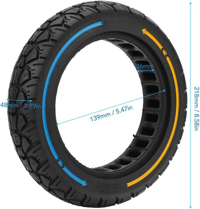 Alomejor Vollgummi-Elektroroller-Reifen, rutschfest, für M365 230 X 50 Aufblasbare Reifen