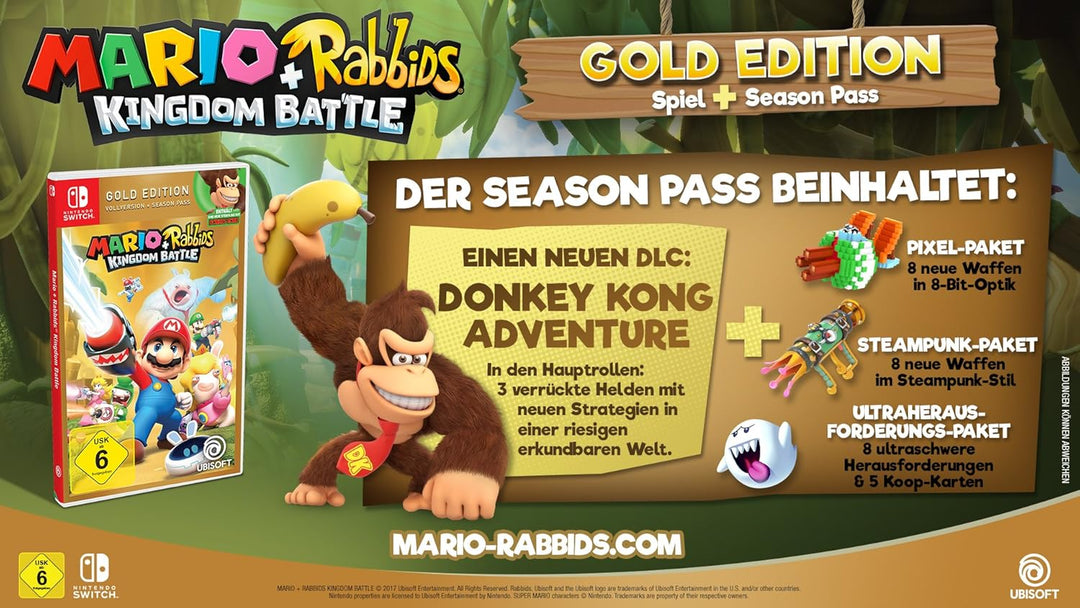 Mario & Rabbids Kingdom Battle - Gold Edition - [Nintendo Switch] Nintendo Switch Gold, Nintendo Swi