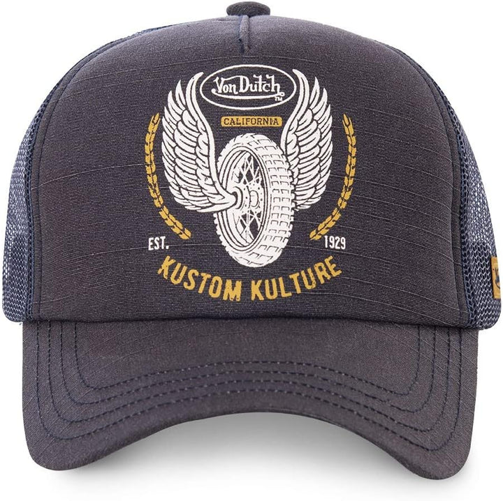 Von Dutch Casquette Kustom Bleue Filet Adulte