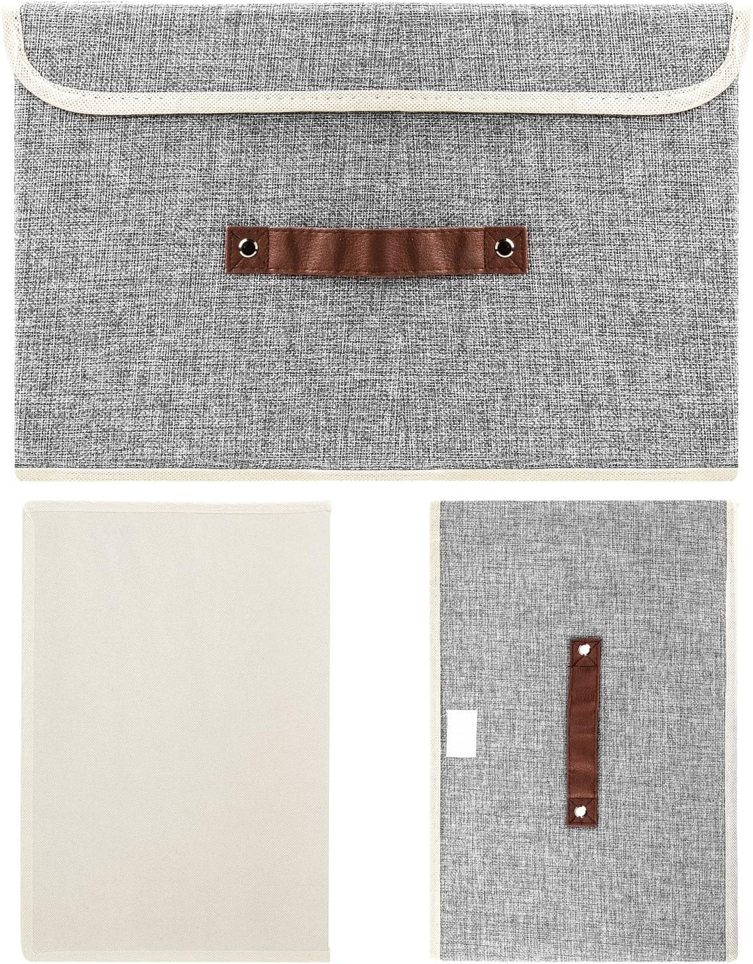 TYEERS Faltbare Aufbewahrungsbox mit Deckel, Stoff, Waschbare, Kisten Aufbewahrung mit Deckel, 38x25