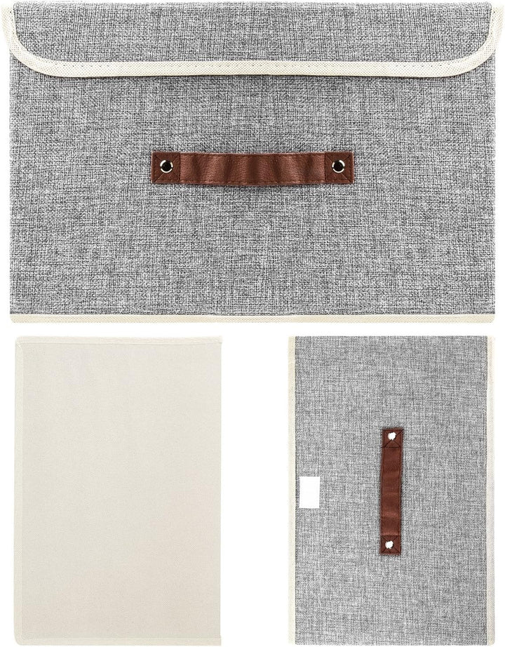 TYEERS Faltbare Aufbewahrungsbox mit Deckel, Stoff, Waschbare, Kisten Aufbewahrung mit Deckel, 38x25