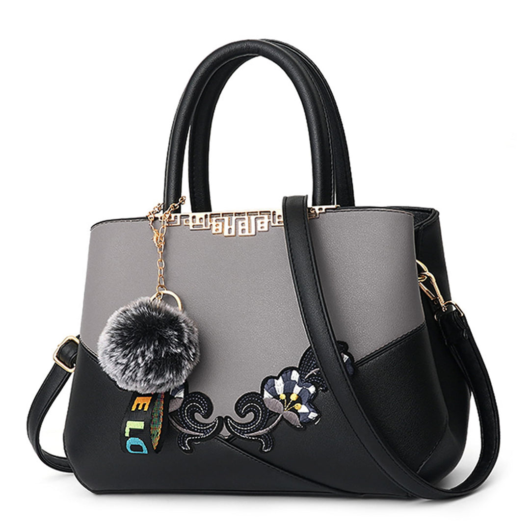 DORRISO Damen Handtasche Mode Stickdesign Schultertasche Grosse Kapazität Umhängetasche Casual Reise