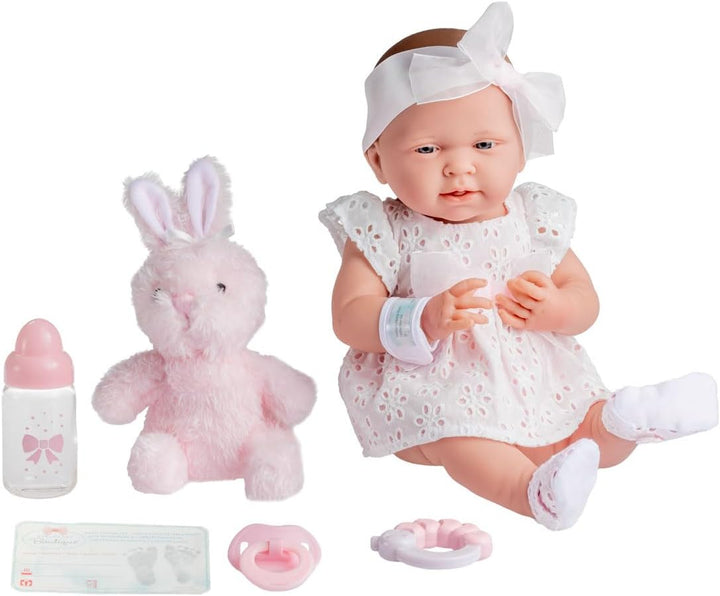 jc toys - Babypuppe, weiss (18059), Weiss