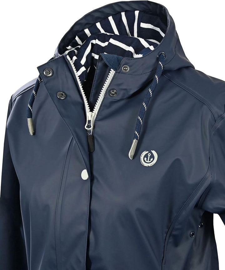 MADSea Damen Regenmantel Friesennerz 620 | halblanger wasserdichter Regenparka | winddicht mit marit