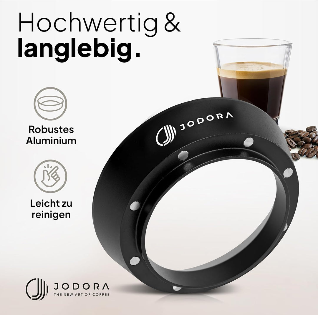 Dosierring 51mm 2.0 - Sauberer Arbeitsplatz & Effektive Nutzung von Kaffeemehl - Stabiler Siebträger