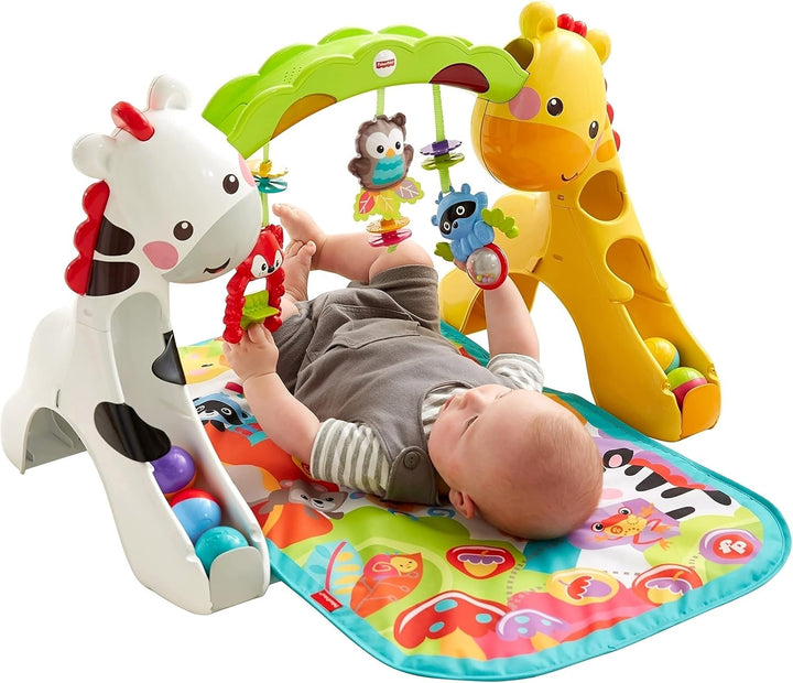 Fisher Price CCB70 - Erlebnisdecke mit Musik, Geräuschen und Lichtern, Spielmatte mit Beschäftigungs