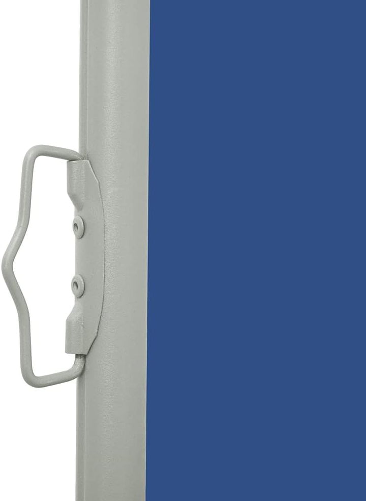 FIRBNUS Ausziehbare Seitenmarkise 100x300 cm Blau Sichtschutz Balkon Sichtschutz Garten Sonnenschutz