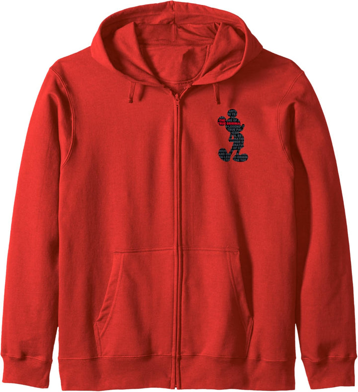 Disney Mickey Mouse Silhouette Left Chest Kapuzenjacke