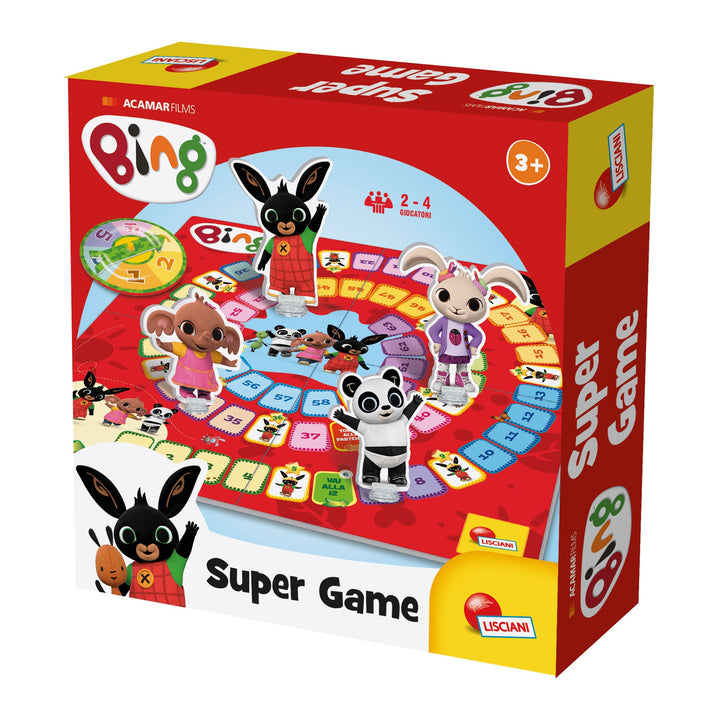 Lisciani - Bing - Super Game - Kreatives und Lustiges Gänsespiel für Kinder ab 3 Jahren - 2 bis 4 Sp
