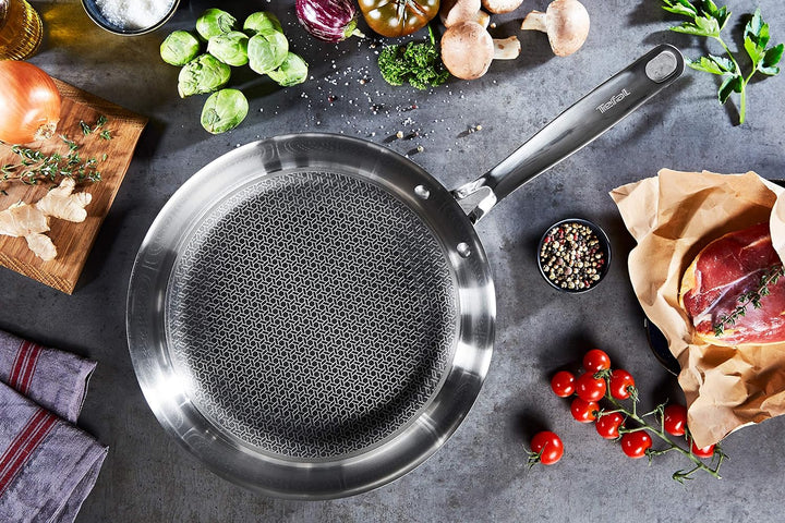 Tefal E49704 Eternal Mesh Bratpfanne | 24 cm | mit kratzfester Mesh Beschichtung | PFOA-frei | geeig