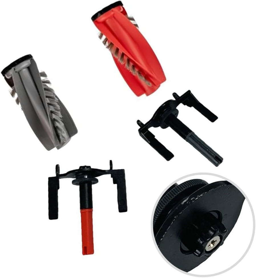 Hauptbürste und Halter Ersatz-Kit für Roborock für Saros für 10R Saugroboter, Seitenrollenbürste Mon