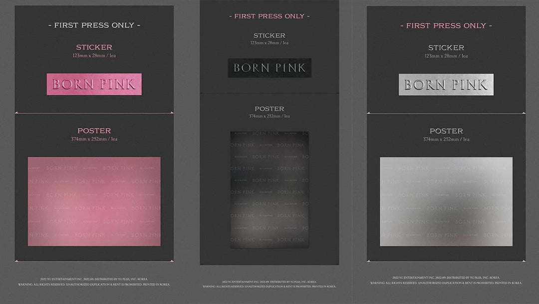 BLACKPINK - BORN PINK [BOX SET ver.] 2nd Album+Folded Poster (BLACK ver.)