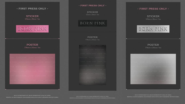 BLACKPINK - BORN PINK [BOX SET ver.] 2nd Album+Folded Poster (BLACK ver.)