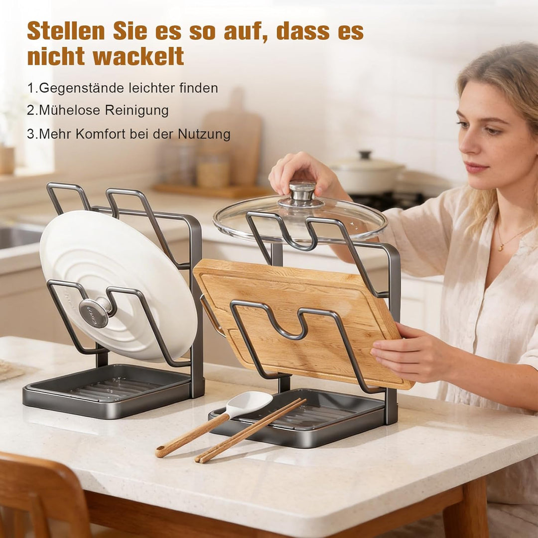 Topfdeckelhalter Küchen Organizer, Deckelhalter & Tellerständer, Organizer Küche für Topfdeckel, Sch