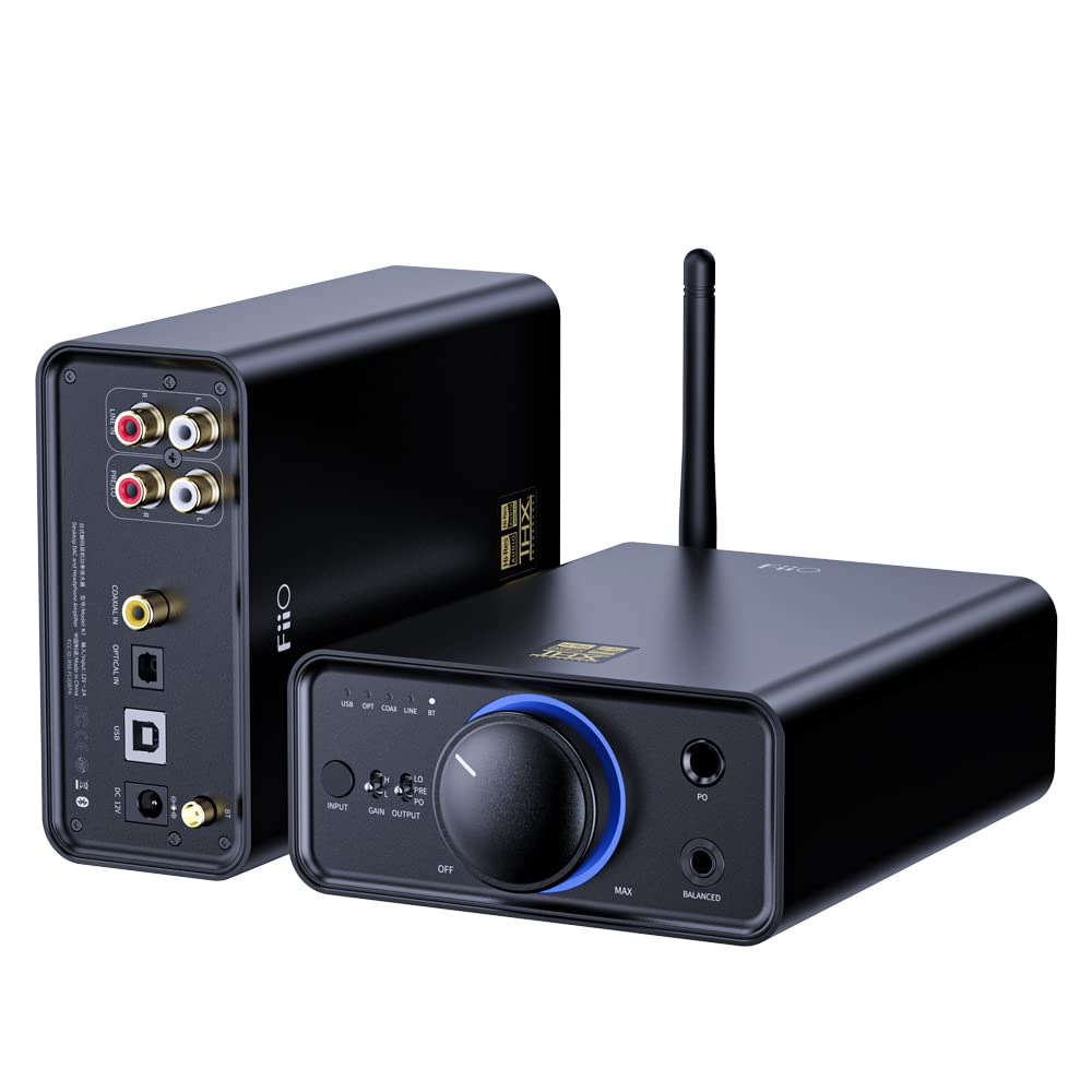 FiiO K7 BT (Bluetooth) - Full Balanced HiFi DAC Kopfhörer-Verstärker AK4493S*2, XMOS XU208 PCM384kHz