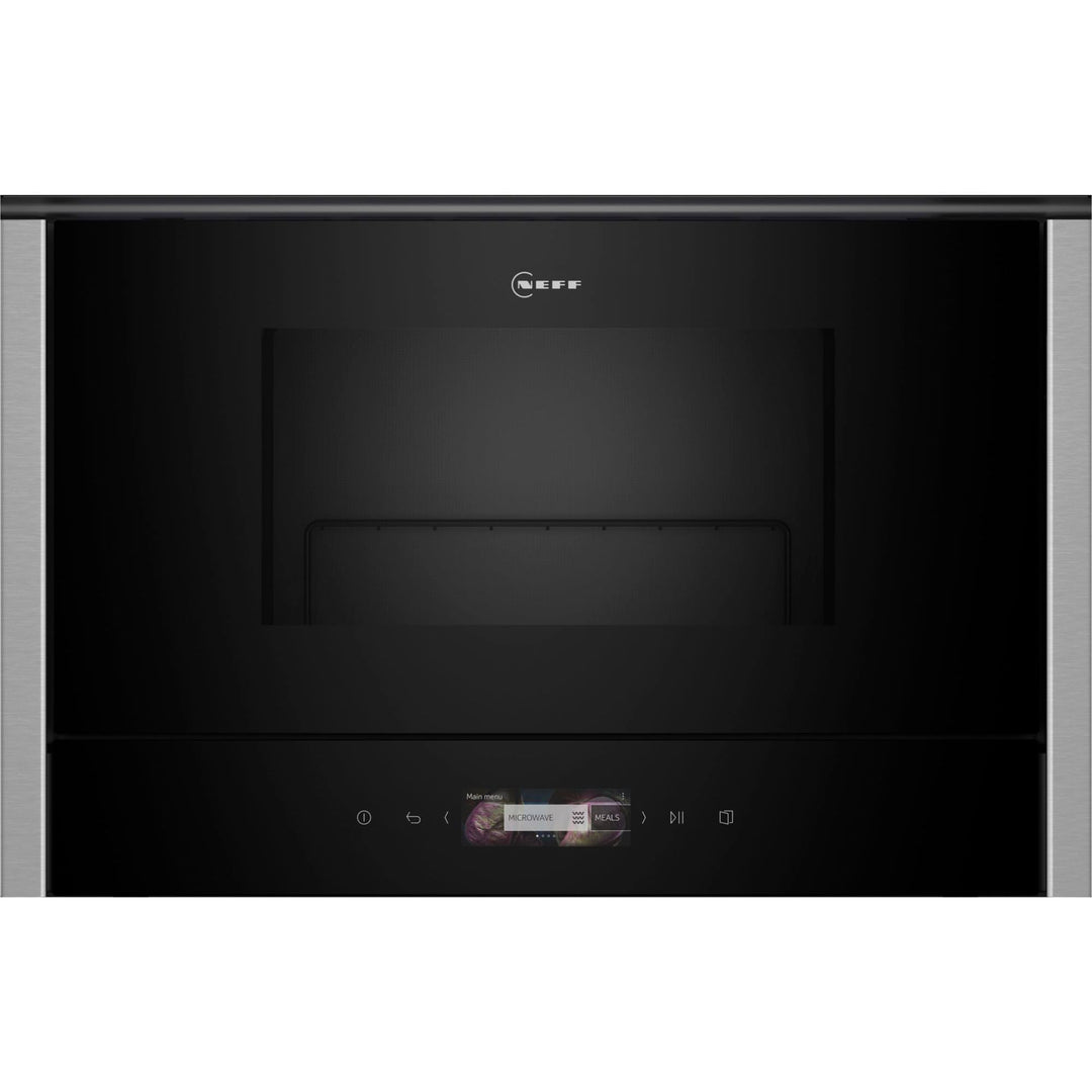 NEFF NR4GR31N1, N 70, Einbau-Mikrowelle, Integrierbare Mikrowelle mit Grill 40 x 60cm, Full Touch TF