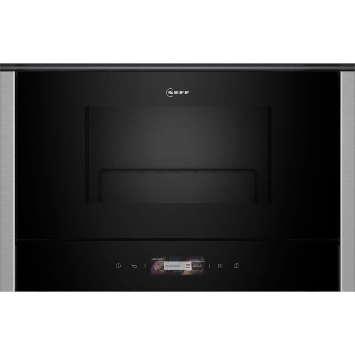 NEFF NR4GR31N1, N 70, Einbau-Mikrowelle, Integrierbare Mikrowelle mit Grill 40 x 60cm, Full Touch TF