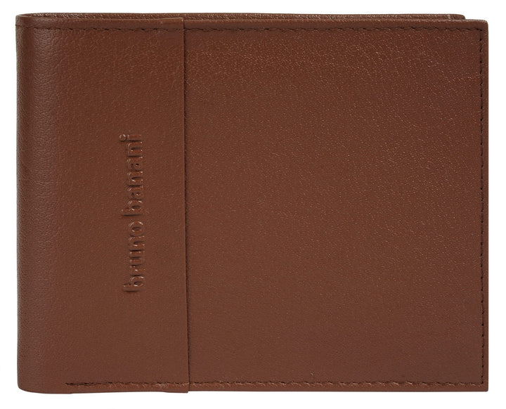 bruno banani Geldbörse Echt Leder Herren | Kompaktes Design, Viele Fächer, Hosentaschenformat, Funkt