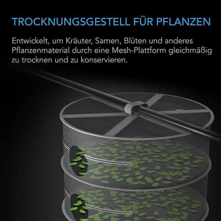 AC Infinity Kräuter-Trockengestell, 4-lagiges Hängenetz für Pflanzen, Samen und Knospen, 45,7 cm Dur