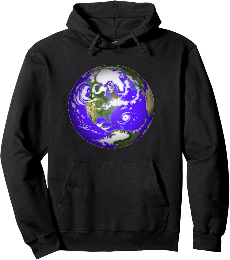 Planet Erde aus dem Weltraum Pullover Hoodie