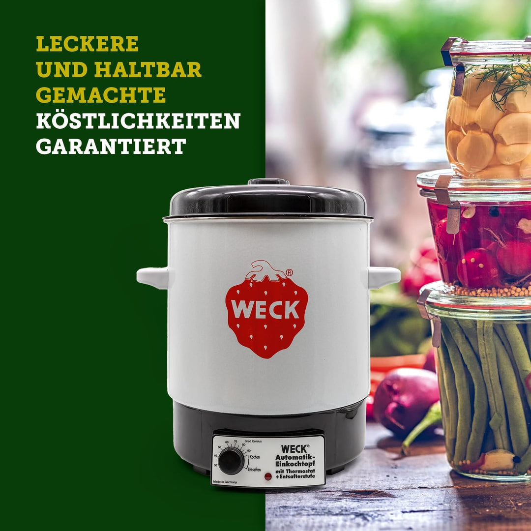WECK Einkochautomat WAT 14 (Einkochtopf emailliert, mit Thermostat, ohne Uhr, 29 Liter), WAT 14