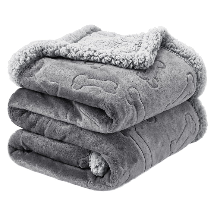 PETTOM wasserdichte Hundedecke, 127 * 100cm Hundedecke Flauschig aus Sherpa Fleece, Hundedecke Wasch