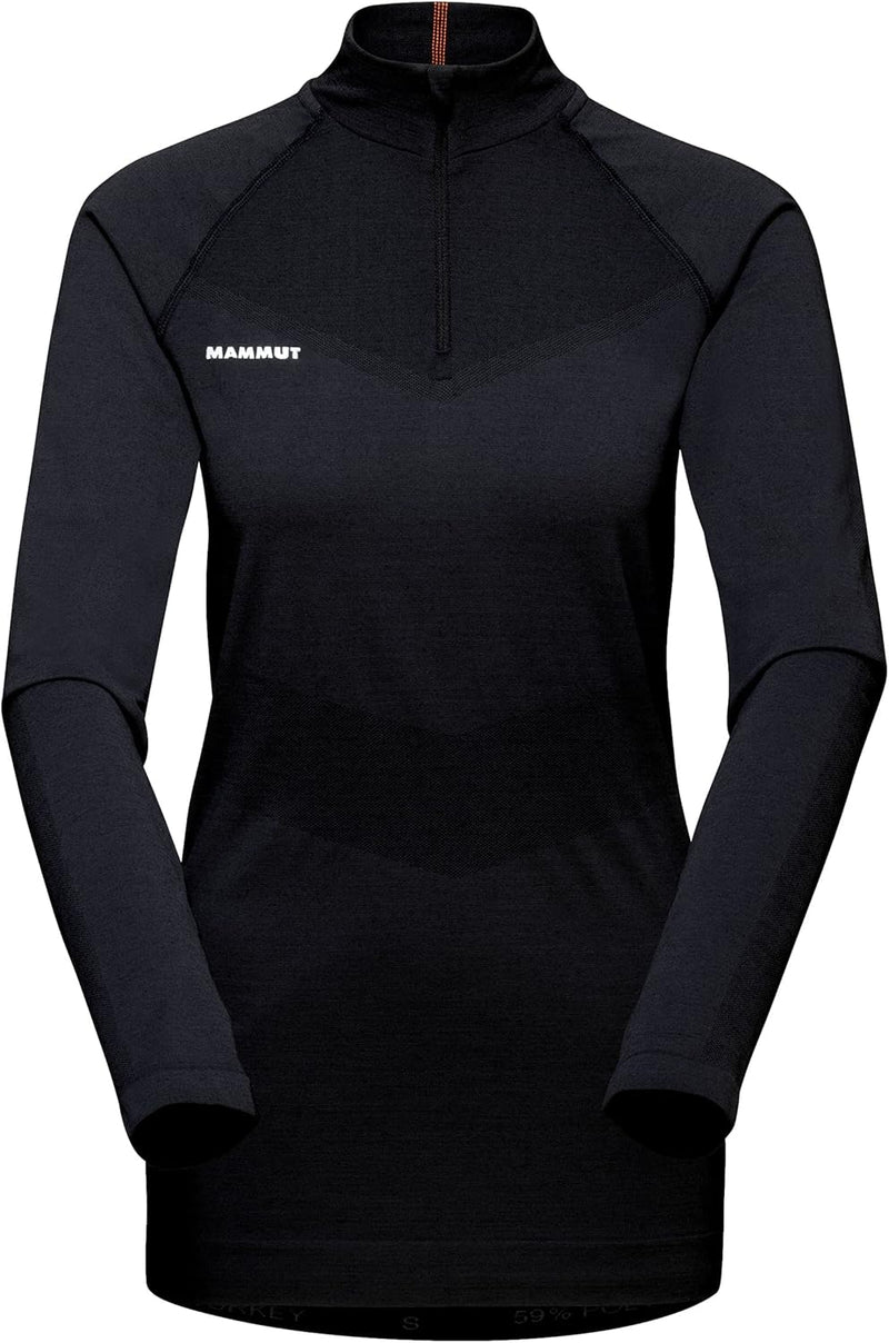 Mammut Damen Trift Half Zip Longsleeve S Schwarz, S Schwarz