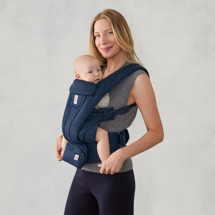 Ergobaby Omni Deluxe All-in-One Babytrage für Neugeborene ab Geburt bis 20kg, Ergonomische 4-Positio