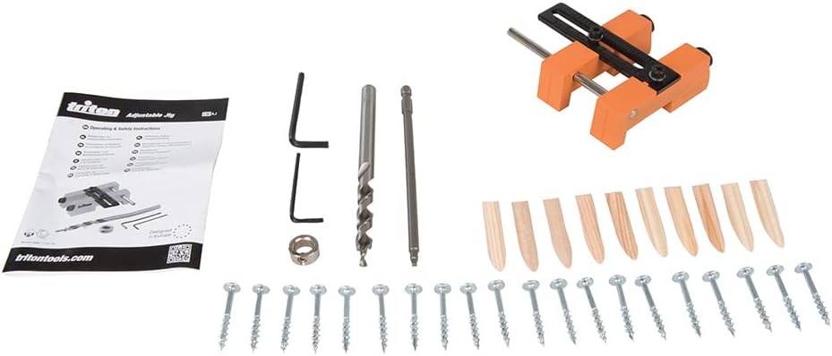 Triton 463419 Verstellbare Bohrlehre, Orange