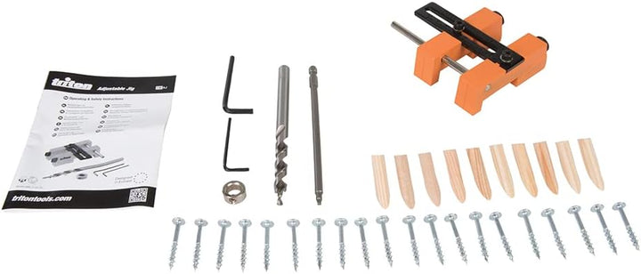 Triton 463419 Verstellbare Bohrlehre, Orange