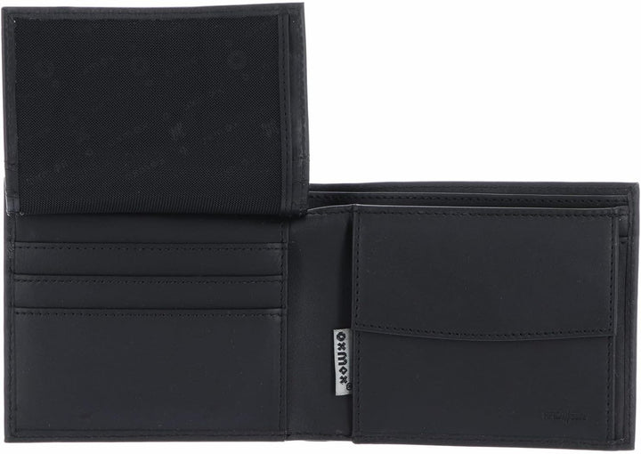oxmox Leather Geldbörse RFID Schutz Leder 12 cm