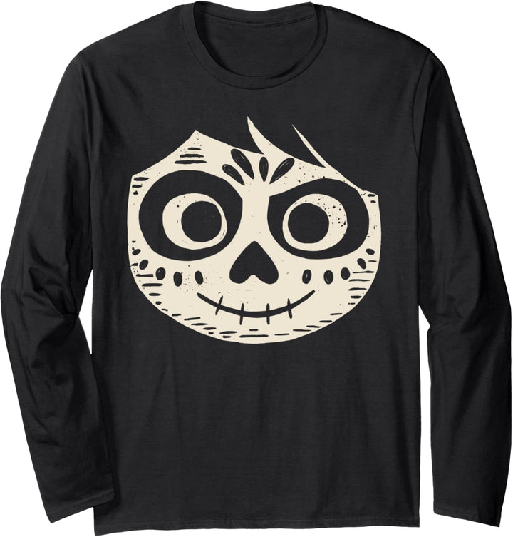 Disney Pixar Coco Skull Portrait Langarmshirt
