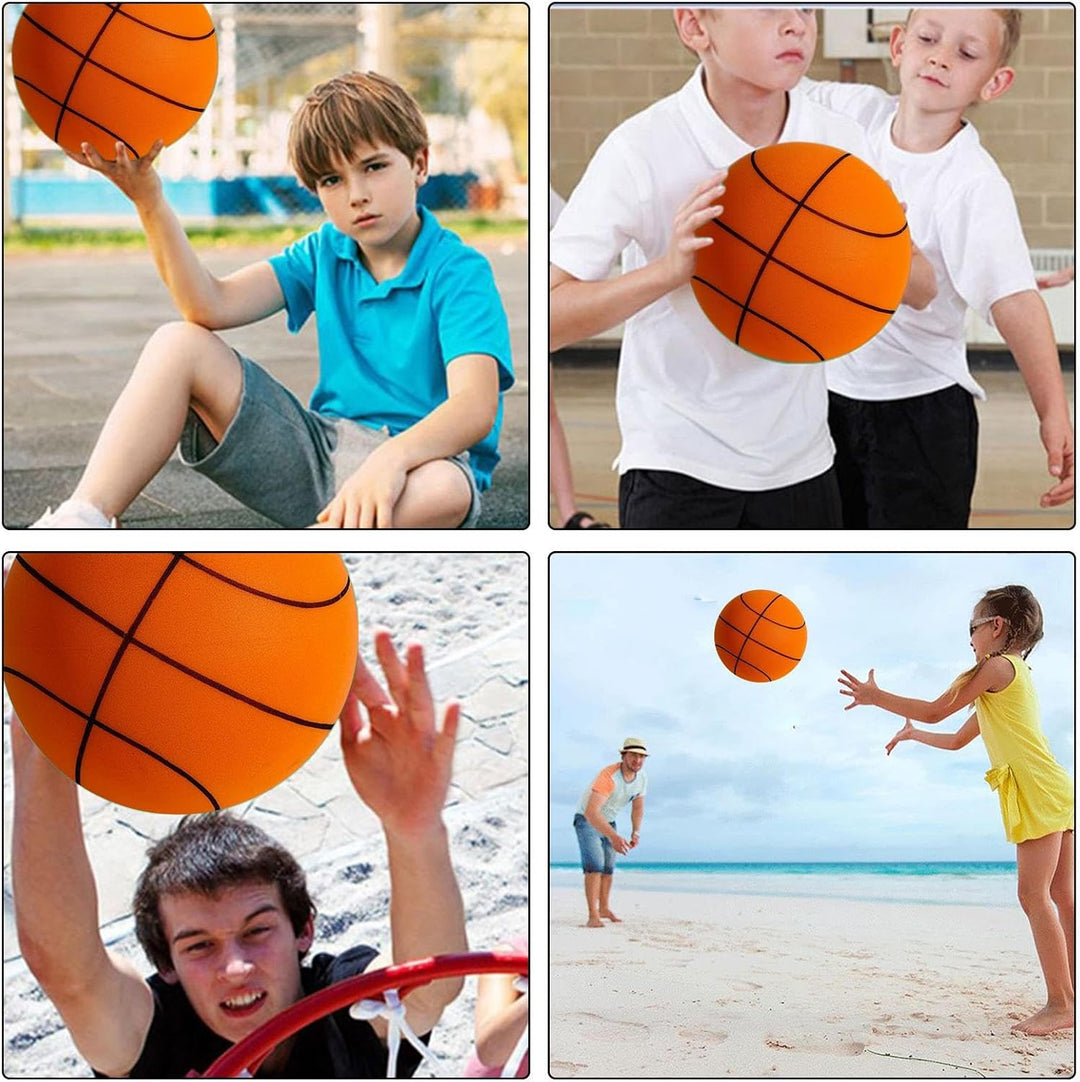 Ruhiger Basketball | Quiet Balls Sicherer, Leichter Indoor-Silentball - Hochelastisch Im Labor Silen