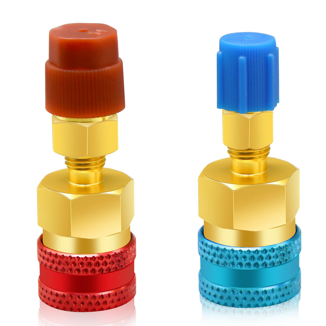 CANIPHA R1234yf-auf-R134a-Adapter, Schnellkupplungssatz, Kältemittel-Nachfüllsatz, High-/Low-Side-R1