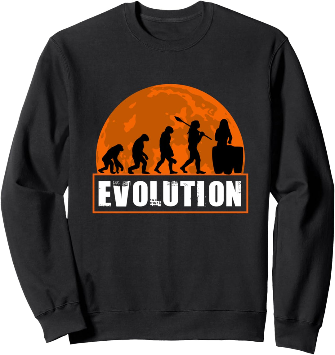 Paukenspieler, Lustige Pauke Menschliche Evolution Sweatshirt