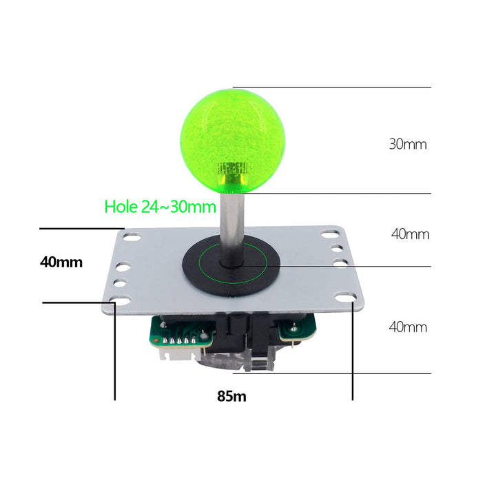 SJ@JX Arcade Game DIY Kit 2 Player Zero Delay USB Encoder Button Joystick Controller für Retro Raspb